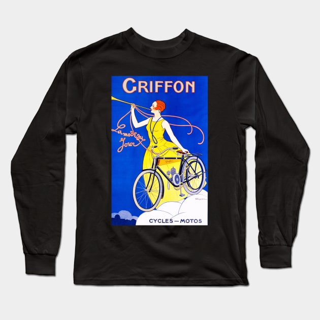 Bicycle advertising - Griffon Long Sleeve T-Shirt by CozyCanvas